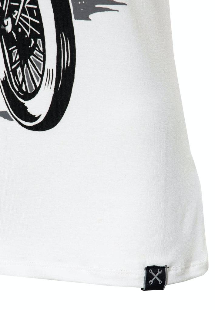 Queen Kerosin Slim Fit Print Shirt mit Frontmotiv «Trouble Maker» Sonderangebot der Fabrik