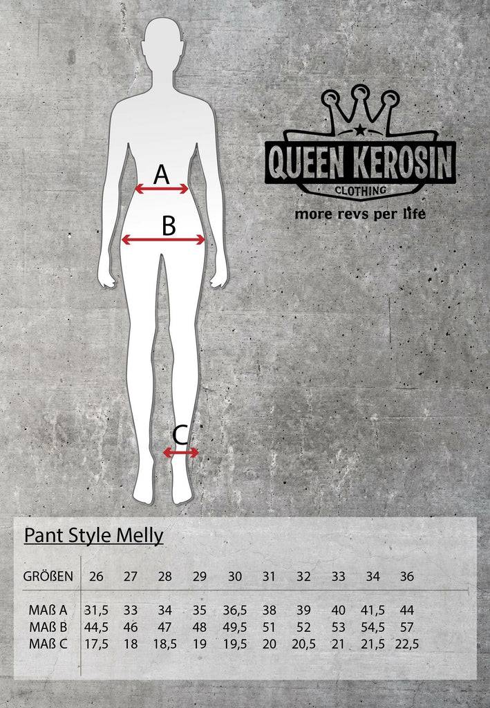 Queen Kerosin Vintage High Waist Jeans mit geradem Bein «Melly» Riesige Rabatte