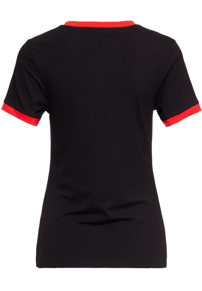 Queen Kerosin Vintage Contrast T-Shirt «Nobody`s Baby» Clearance-Verkauf
