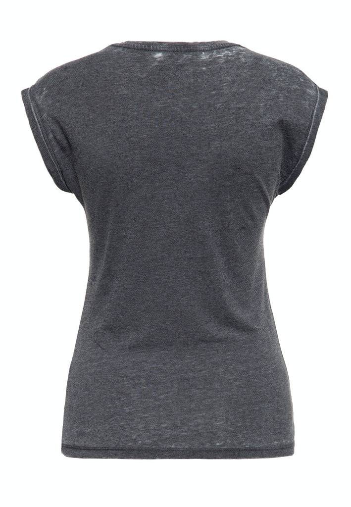 Queen Kerosin Sleveless Enzymewash Shirt «Chopper 1974» Fabrikladen