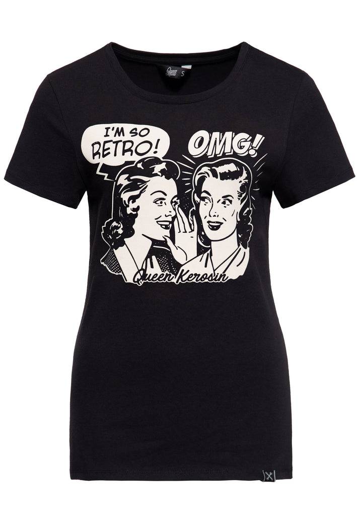 Queen Kerosin Print T-Shirt «I am so Retro» Speichern exportieren