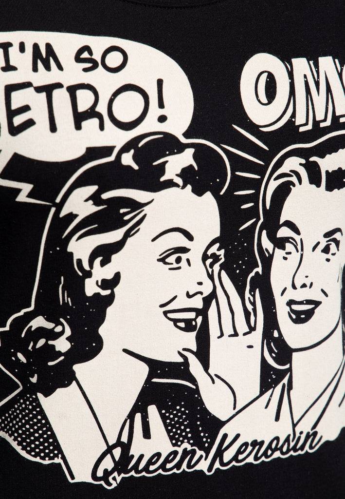 Queen Kerosin Print T-Shirt «I am so Retro» Speichern exportieren