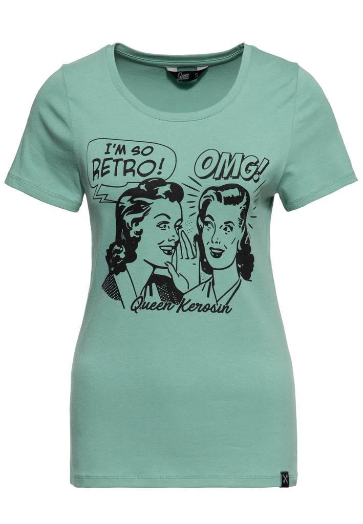 Queen Kerosin Print T-Shirt «I am so Retro» Speichern exportieren