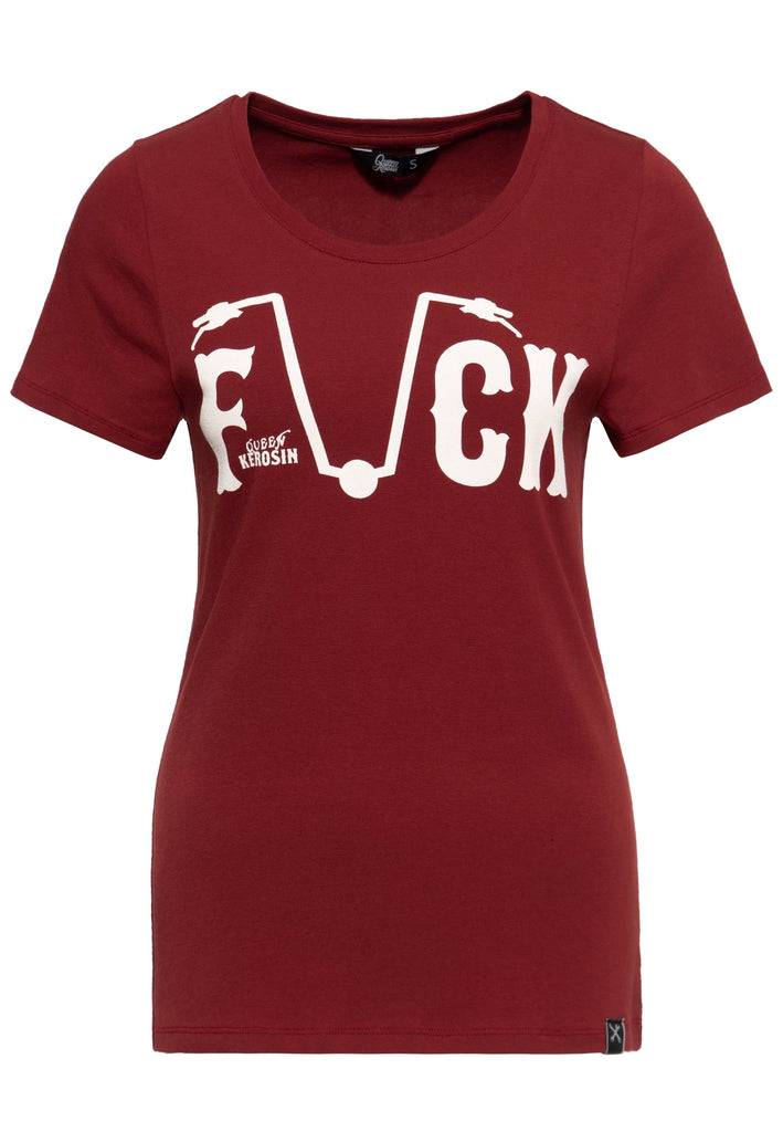 Queen Kerosin Print T-Shirt «Fuck Everyone» Im Verkauf