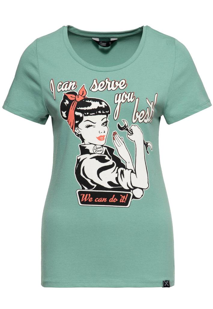 Queen Kerosin T-Shirt «I can serve you best» zollfrei