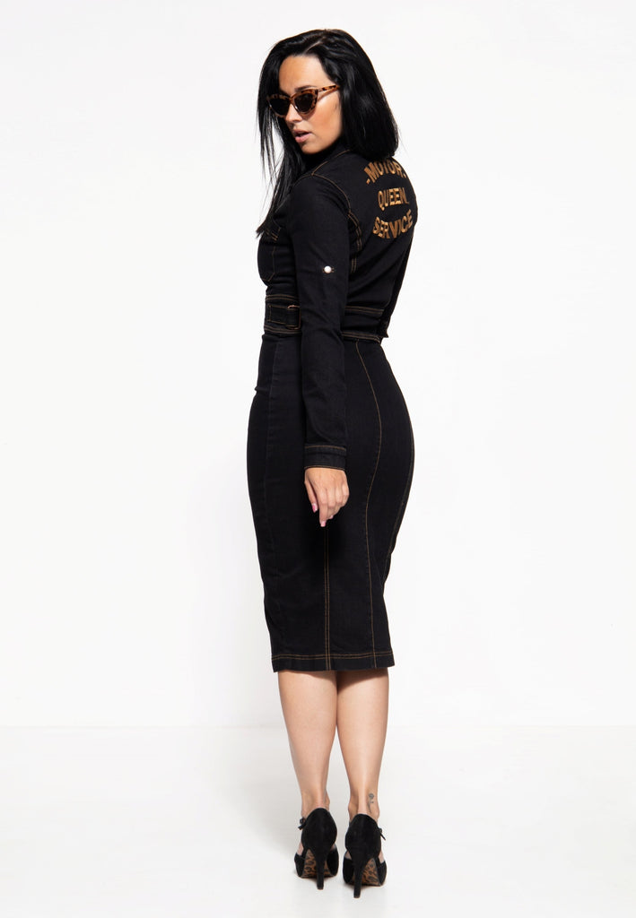 Queen Kerosin Workwear Pencil Dress Fabrikverkauf
