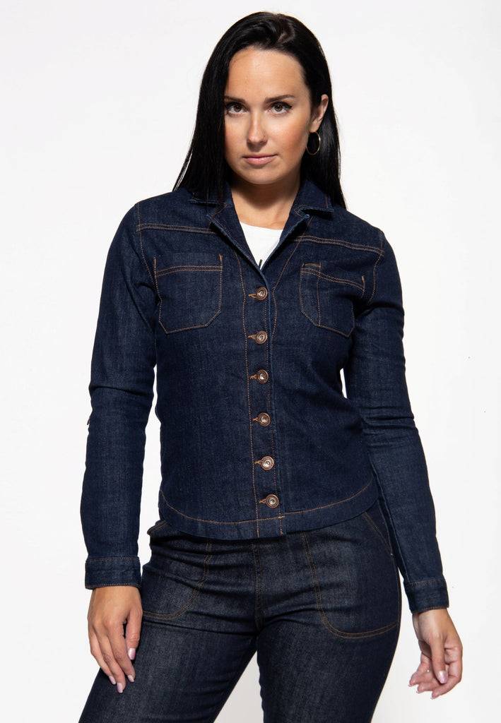 Queen Kerosin Denim Hemdbluse «Motor Queen Service» Fabrikpreis
