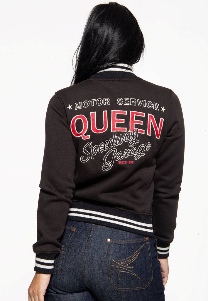Queen Kerosin College Sweatjacke «Motor Service Queen» Online Shopping