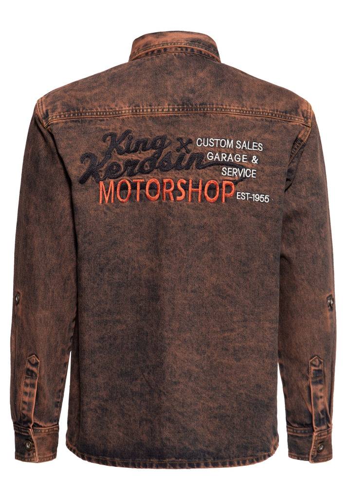 Queen Kerosin Denim Worker Hemd Tint Washed Muttertagsangebot