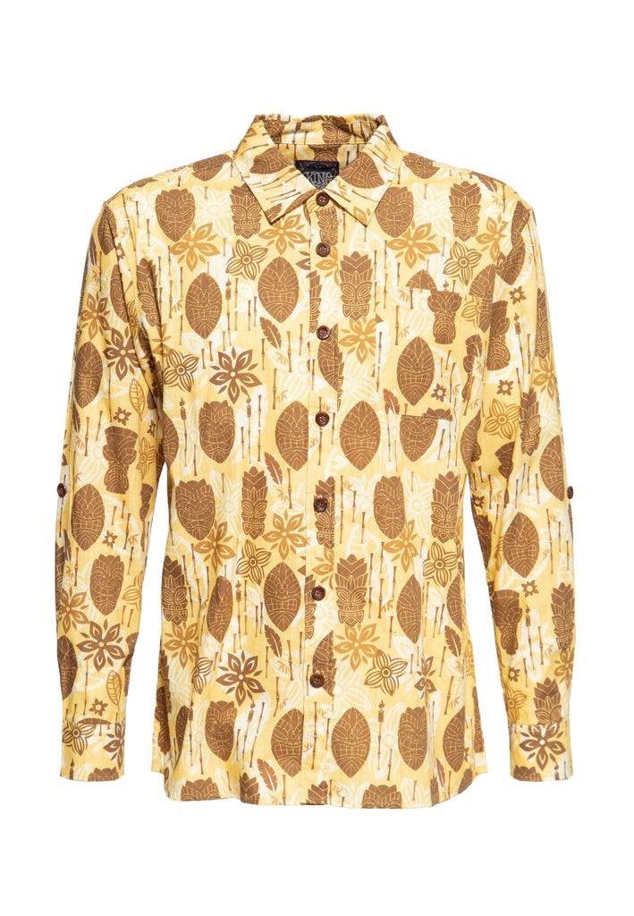 Queen Kerosin Allover Printed Hemd «Tahiti» Jubiläumsangebot