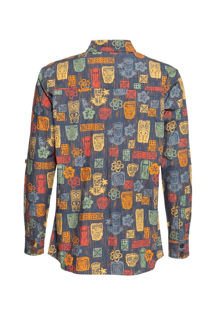 Queen Kerosin Allover Printed Hemd «Tiki's» Lagerräumung
