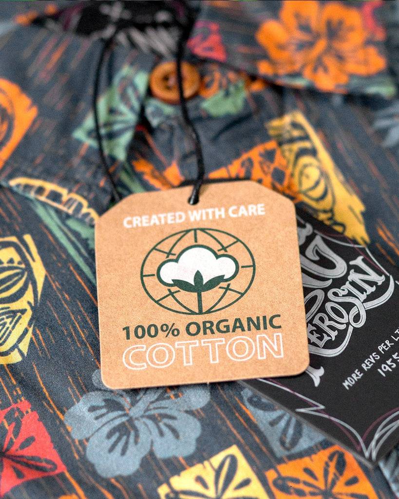 Queen Kerosin Allover Printed Hemd «Tiki's» Lagerräumung