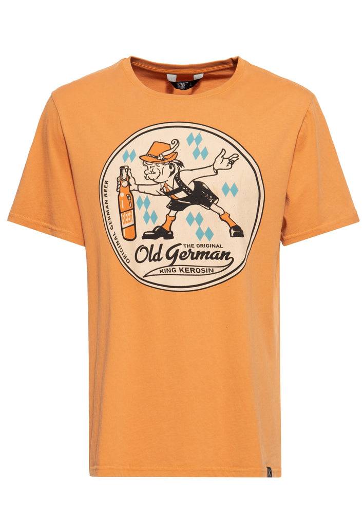 Queen Kerosin Classic T-Shirt Aciwashed «Old German» Online Outlet