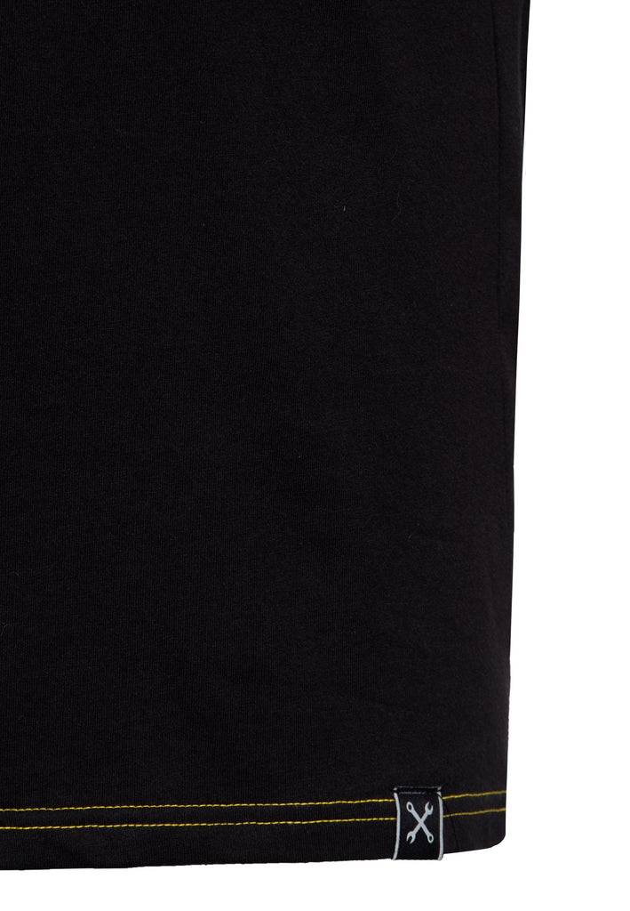 Queen Kerosin Classic Print T-Shirt «Badass» Saisonale Angebote