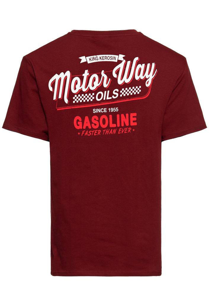 Queen Kerosin Classic T-Shirt «Motorway Oils» Räumungsverkauf