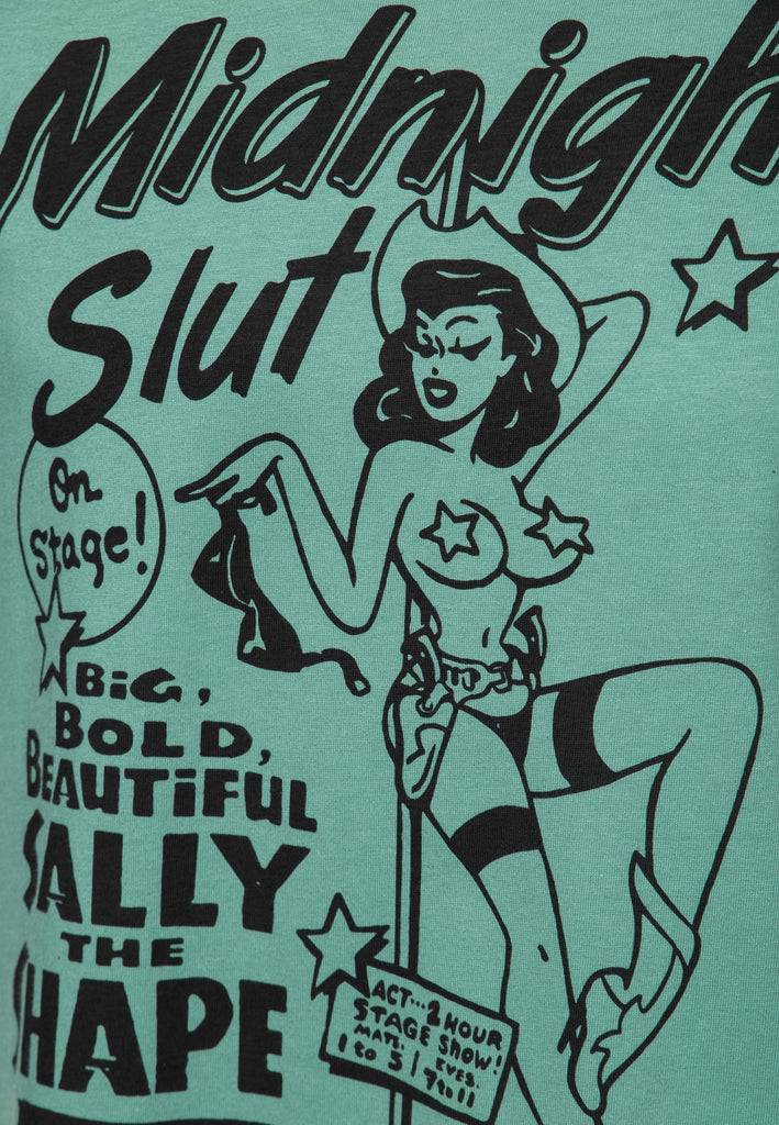 Queen Kerosin Classic T-Shirt «Midnight Slut» Riesige Ersparnisse