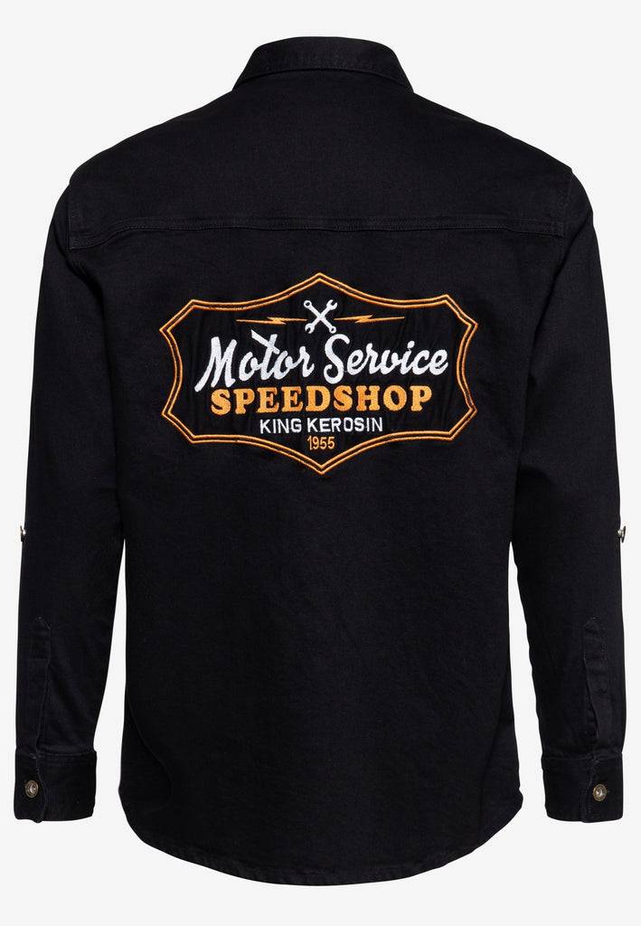 Queen Kerosin Workwear Hemd «Motor Service Speedshop» Wochenangebot