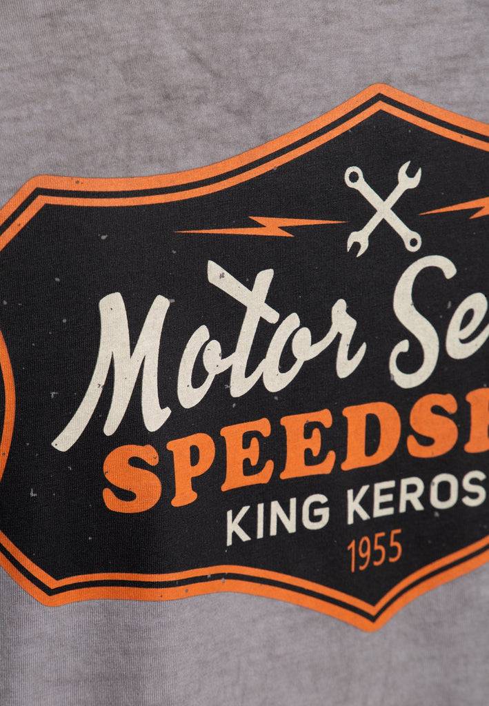Queen Kerosin Inside Oilwashed Longsleeve «Motor Service Speedshop» Begrenzte Freigabe