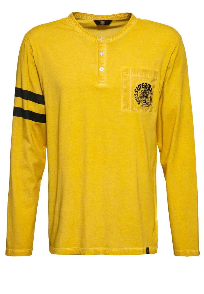 Queen Kerosin Inside Oilwashed Longsleeve «Super Bee» Letzte 3 Tage