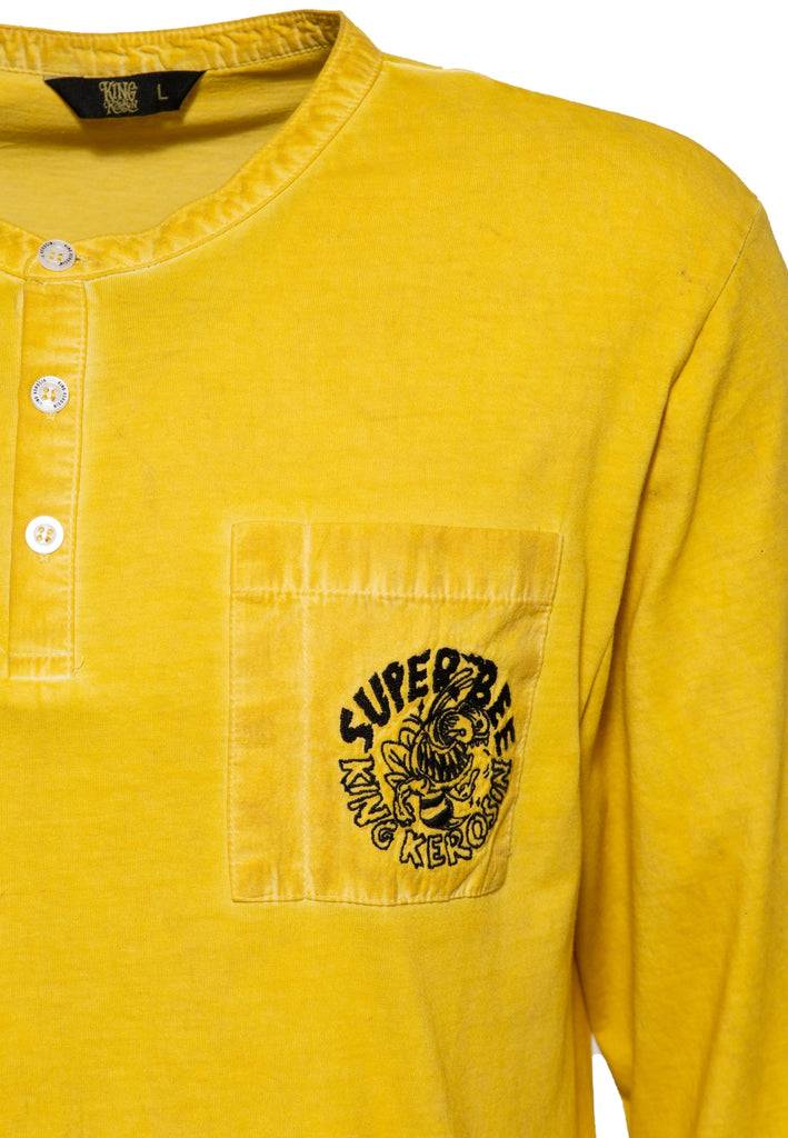 Queen Kerosin Inside Oilwashed Longsleeve «Super Bee» Letzte 3 Tage