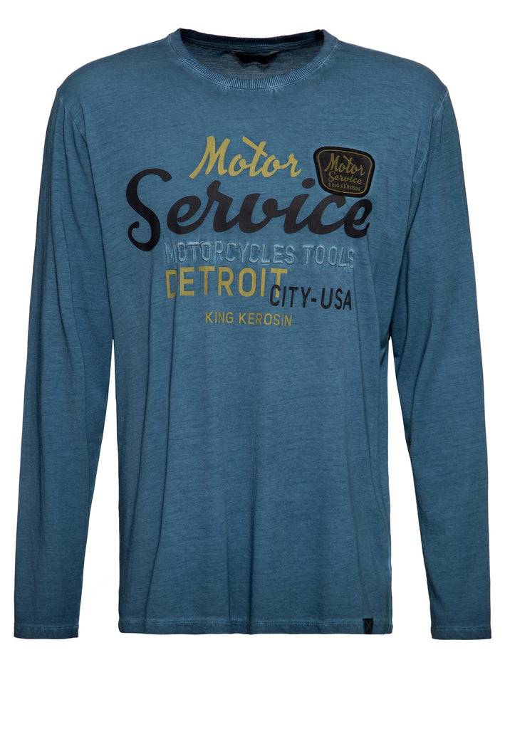 Queen Kerosin Inside Oilwashed Longsleeve «Detroit Motor Service» JETZT KAUFEN
