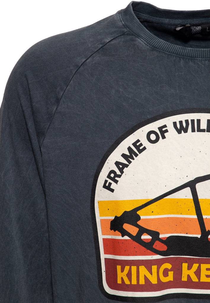 Queen Kerosin Acid wash Longsleeve «Frame of Wilderness» Letzte 2 Tage