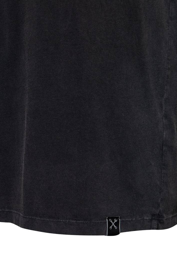 Queen Kerosin Acidwash T-Shirt «Born to fuck» Zeitbegrenzte Promotion