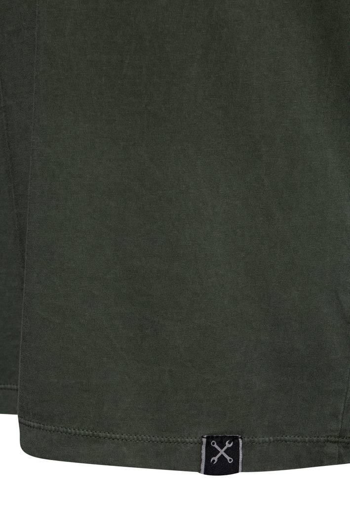Queen Kerosin Acidwash T-Shirt «CA Bear» Bis zu 65% Rabatt
