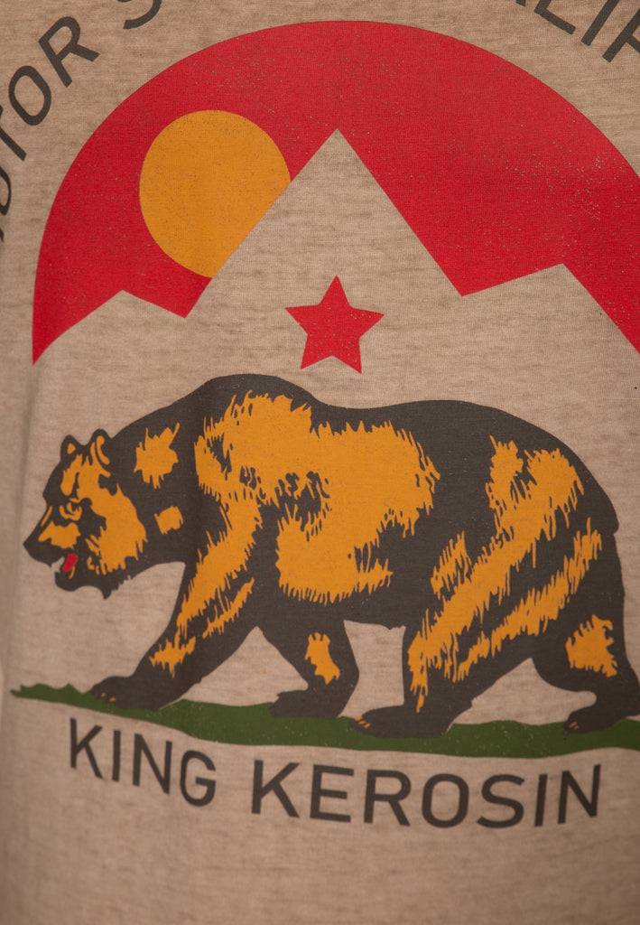 Queen Kerosin Oilwash T-Shirt «Motor State California» Nur für heute