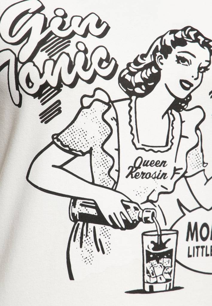 Queen Kerosin Classic T-Shirt «Gin Tonic» Riesige Rabatte