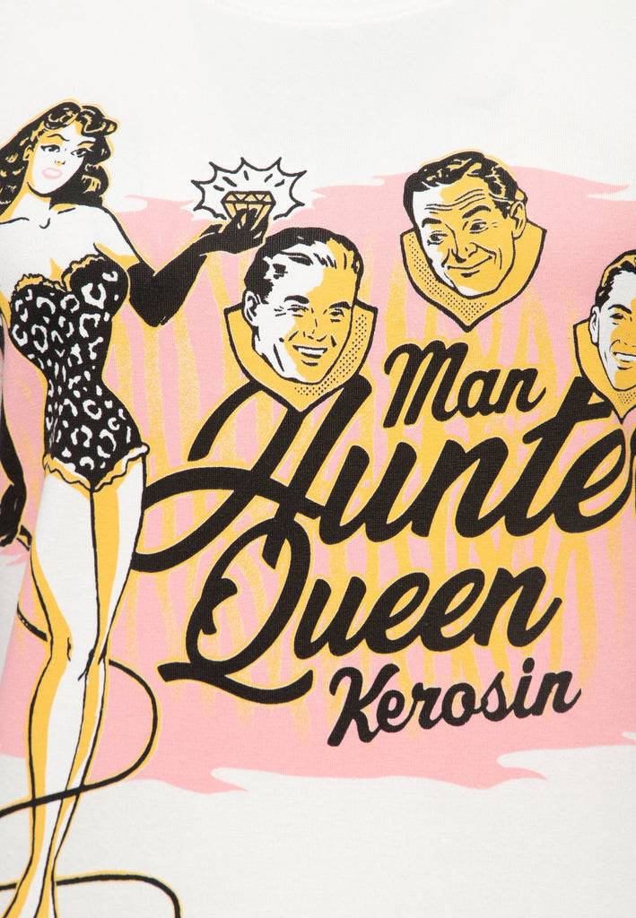 Queen Kerosin Classic T-Shirt «Man Hunter» Clearance-Verkauf