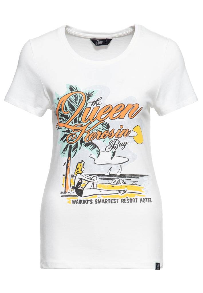 Queen Kerosin Print T-Shirt «Queens Bay» Fabrikladen