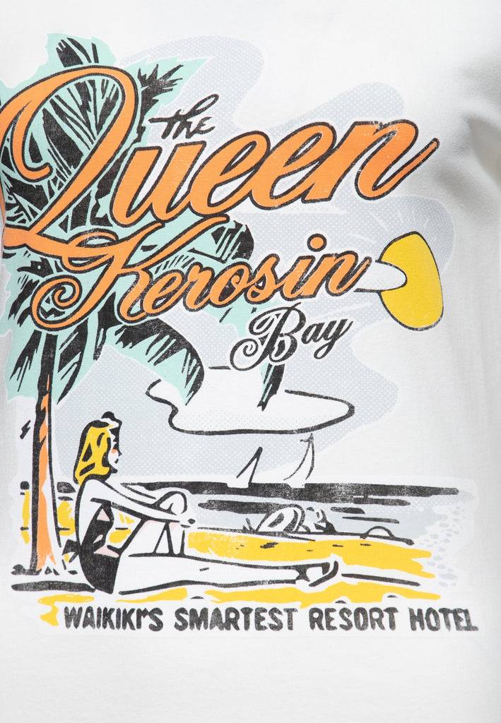 Queen Kerosin Print T-Shirt «Queens Bay» Fabrikladen