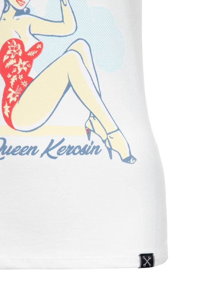 Queen Kerosin Print T-Shirt «I´m not your Angel» Black Friday Preise