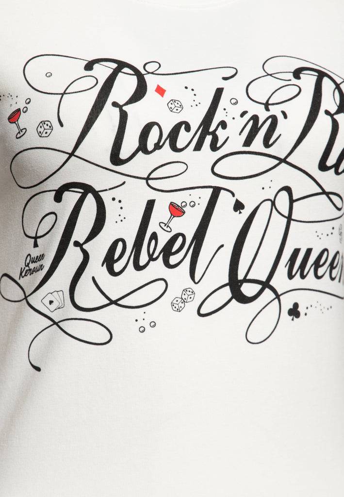 Queen Kerosin Classic T-Shirt «Rock'n'Roll Rebel Queen» zollfrei