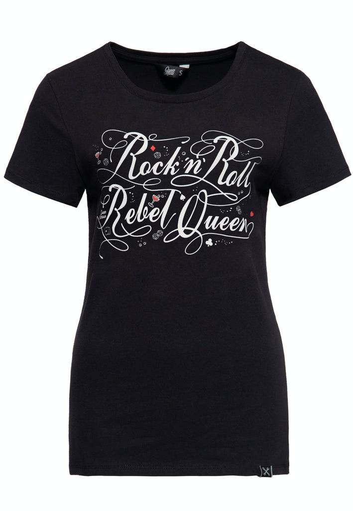 Queen Kerosin Classic T-Shirt «Rock'n'Roll Rebel Queen» zollfrei