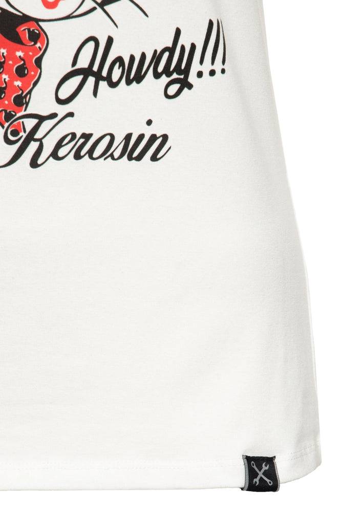 Queen Kerosin T-Shirt «Howdy» 50% Rabatt für begrenzte Zeit