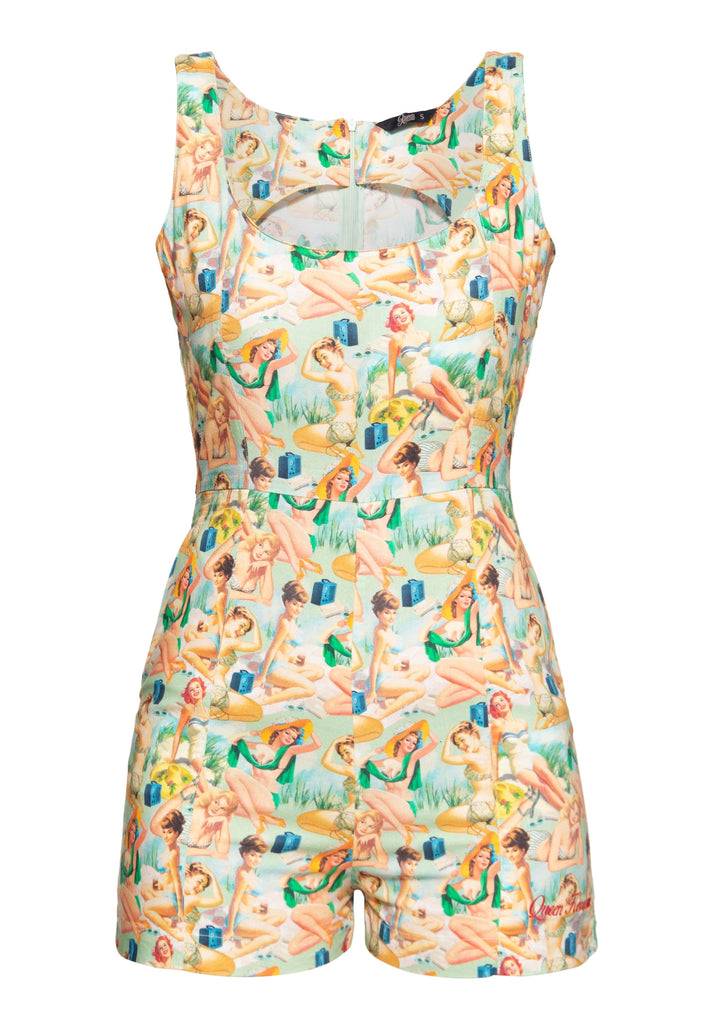 Queen Kerosin Jumpsuit «Pin-Up» Angebote