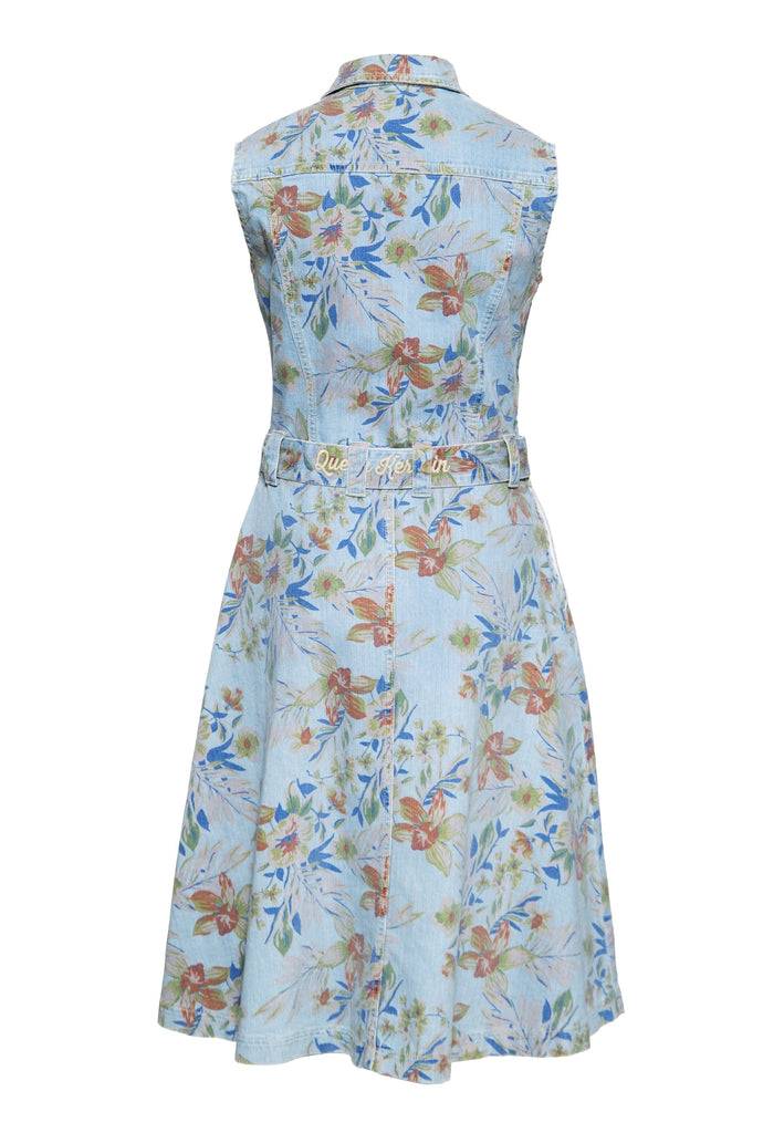 Queen Kerosin Denim Workwear Swing Kleid «Hawaii» Limitierter Zeitrabatt