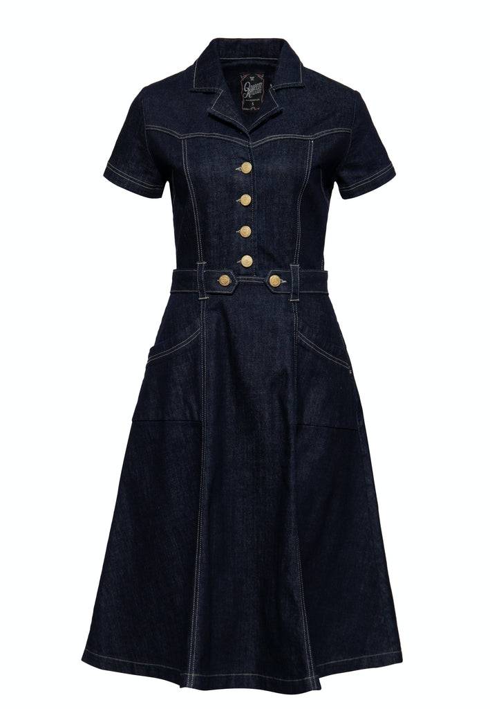 Queen Kerosin Western Swing Kleid Rabatt
