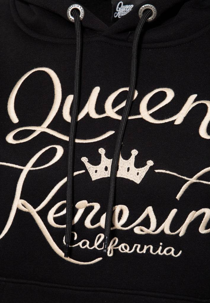 Queen Kerosin Hoodie mit Stickerei «Q California» Black Friday