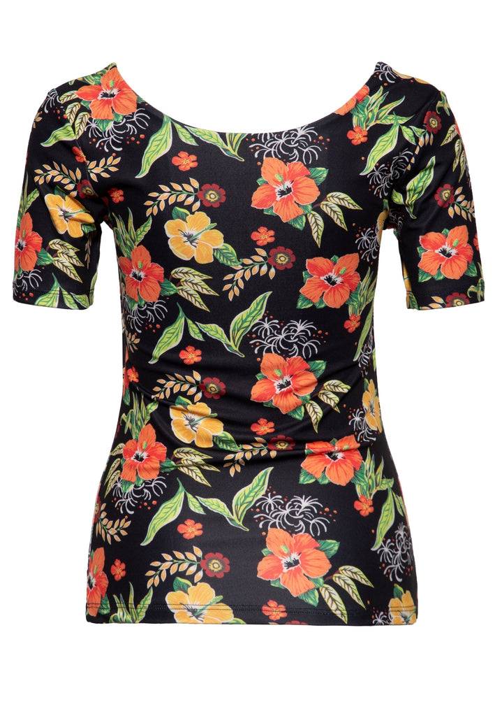 Queen Kerosin T-Shirt mit Allover-Print Lagerräumung
