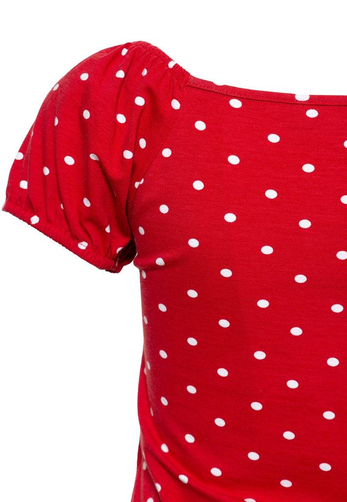 Queen Kerosin Top mit Polka-Dots Top Angebot