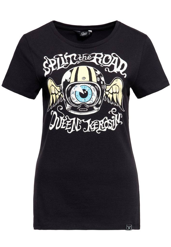 Queen Kerosin T-Shirt «Split The Road» VIP-Rabatte