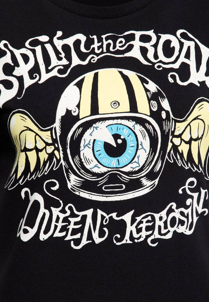 Queen Kerosin T-Shirt «Split The Road» VIP-Rabatte