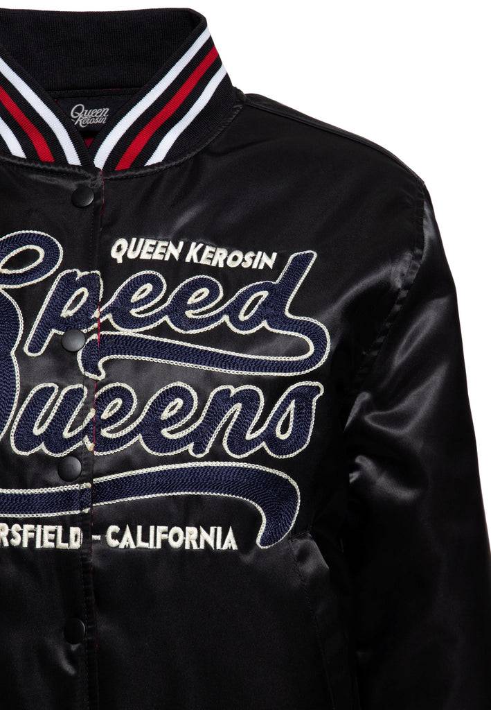 Queen Kerosin Collegejacke «Speed Queens» Kostenlose Rückgabe