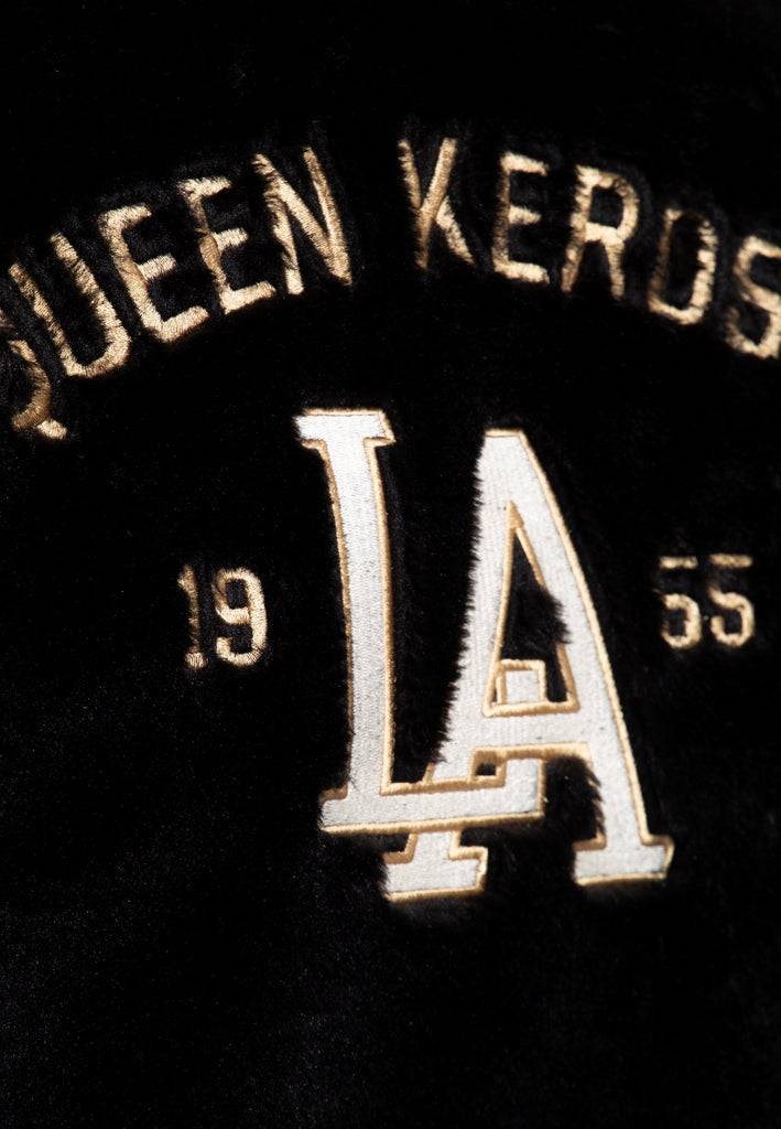 Queen Kerosin College Fake-Fur-Jacke «L.A. 55» Letzte 3 Tage