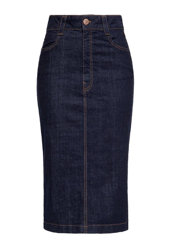 Queen Kerosin Denim Workwear Pencil Rock «Cinch Back» Nur für heute