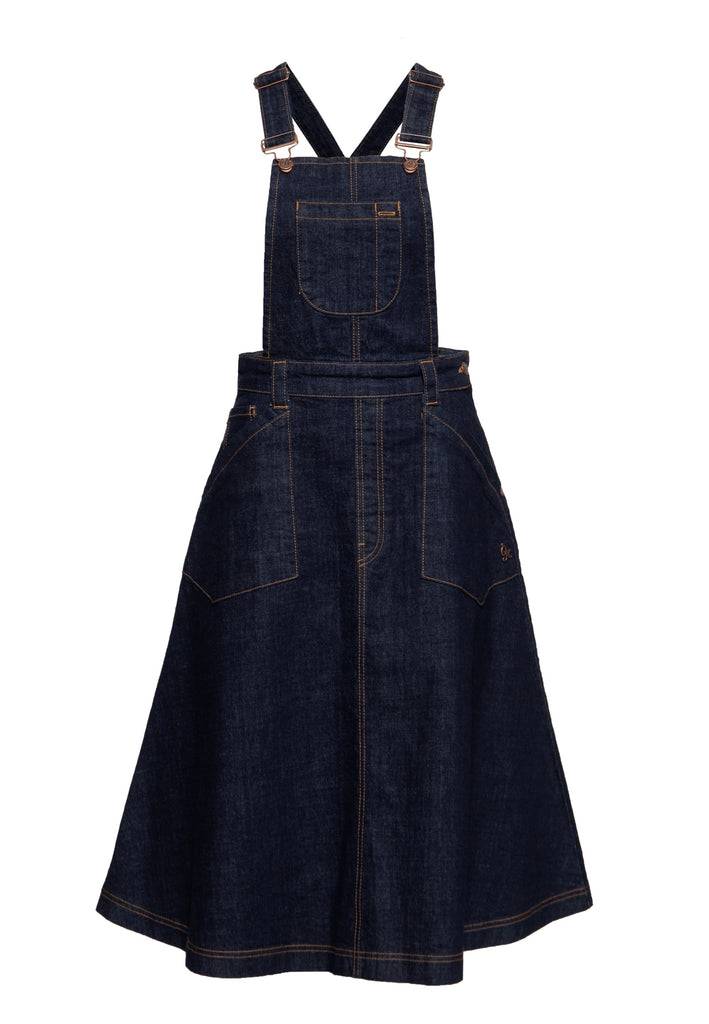Queen Kerosin Denim Swing Latz-Kleid Sonderangebot der Fabrik