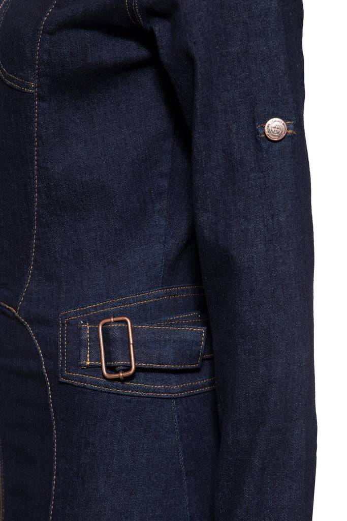 Queen Kerosin Denim Workwear Pencil Kleid Super Rabatt